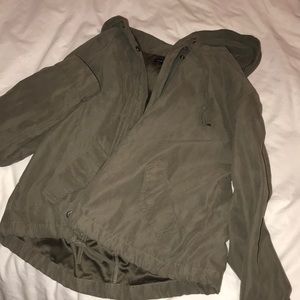 army green bomber jacket